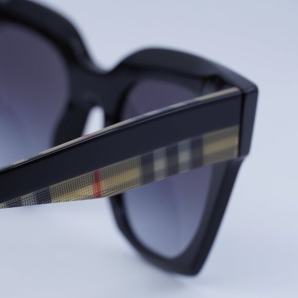 Burberry BE4364 39428G Women Sunglasses Black Square Frame, Grey Lenses main image 5